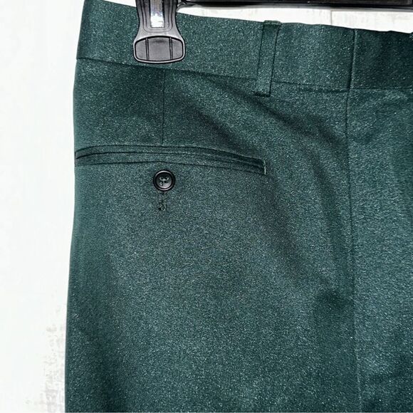 ASOS 30 x 24 Shimmery Winter Green Capri Dress Slacks Senior Ball - Picture 8 of 11